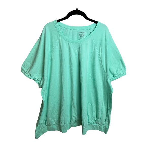 Lane Bryant Short Sleeve Top in Mint Green Size 30/32 NWT‎ - Picture 1 of 6